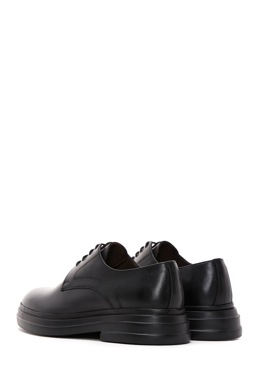 Men's Black Leather Casual Shoes