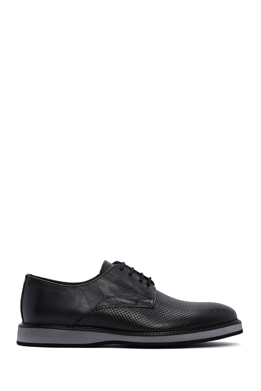 Men's Black Leather Casual Shoes 23WFD676214 | Derimod