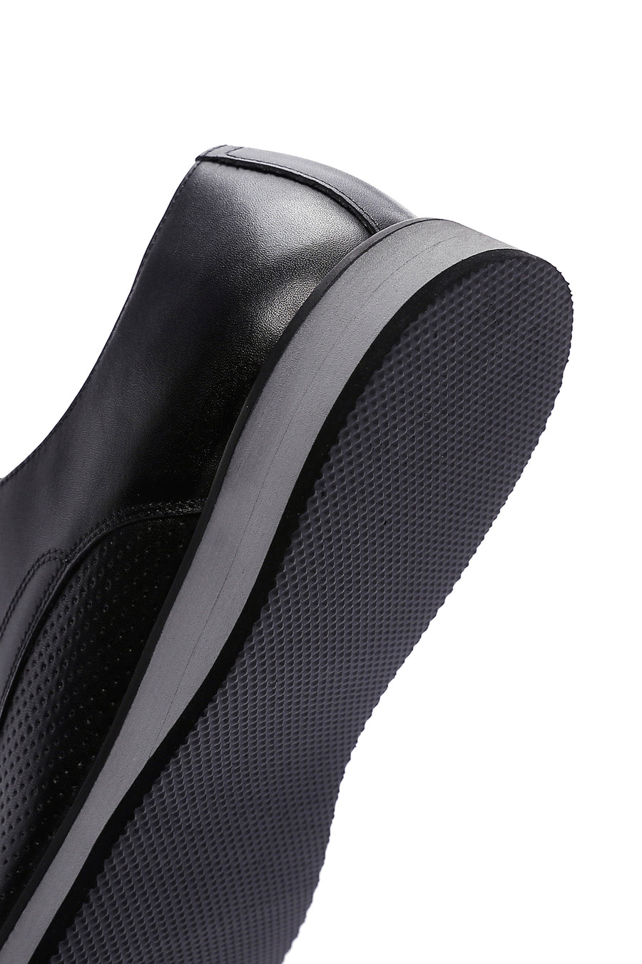 Men's Black Leather Casual Shoes