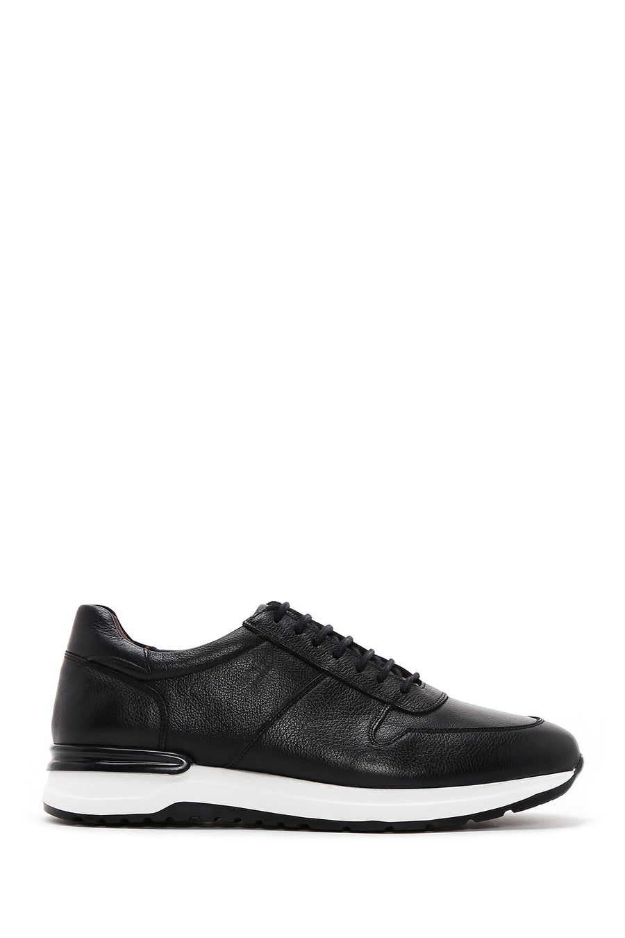 Men's Black Leather Sneaker 23WFD6765FT | Derimod