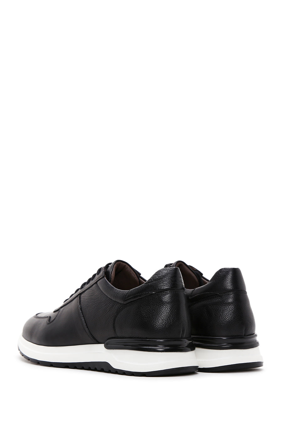Men's Black Leather Sneaker