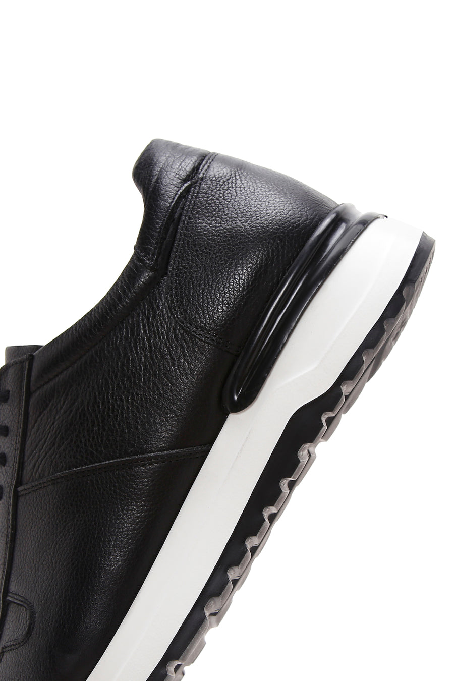 Men's Black Leather Sneaker