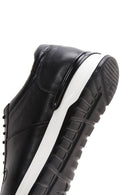 Erkek Siyah Deri Sneaker | Derimod