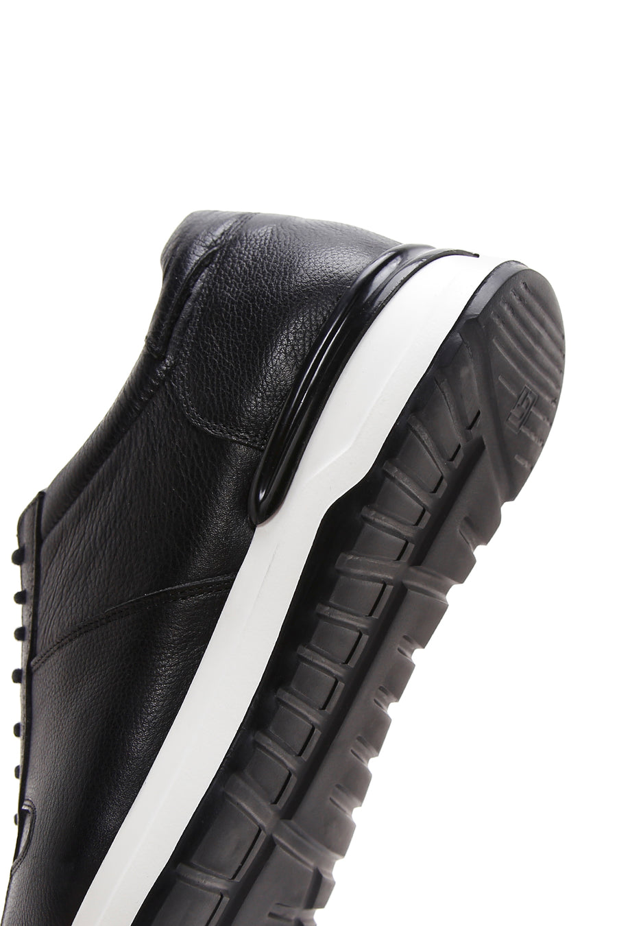 Men's Black Leather Sneaker