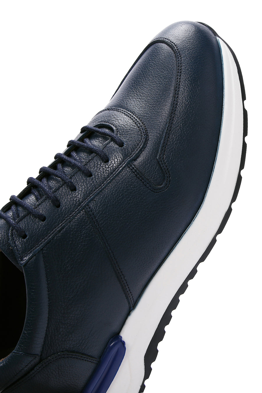 Men's Navy Blue Leather Sneaker