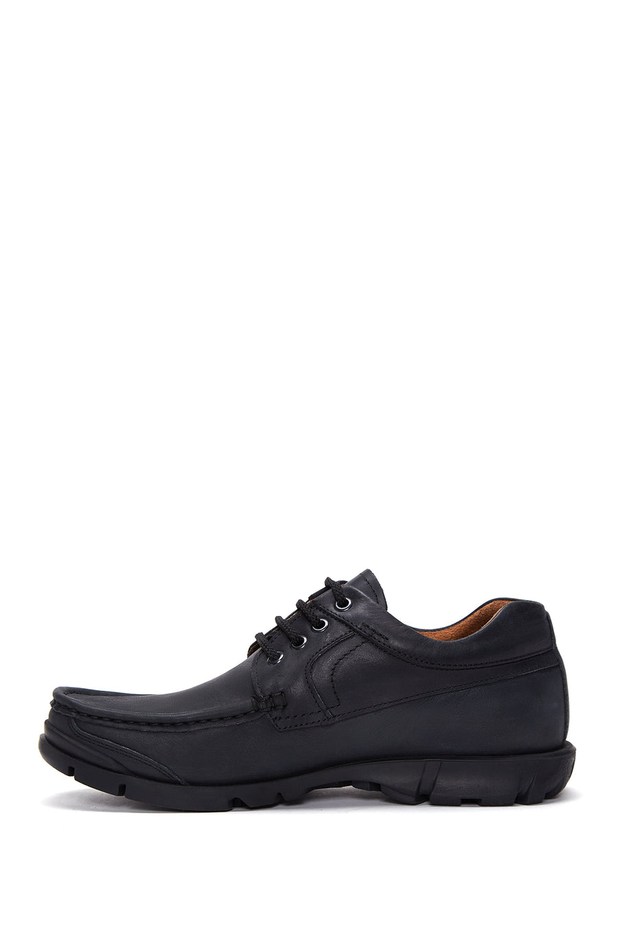 Men's Black Leather Casual Shoes