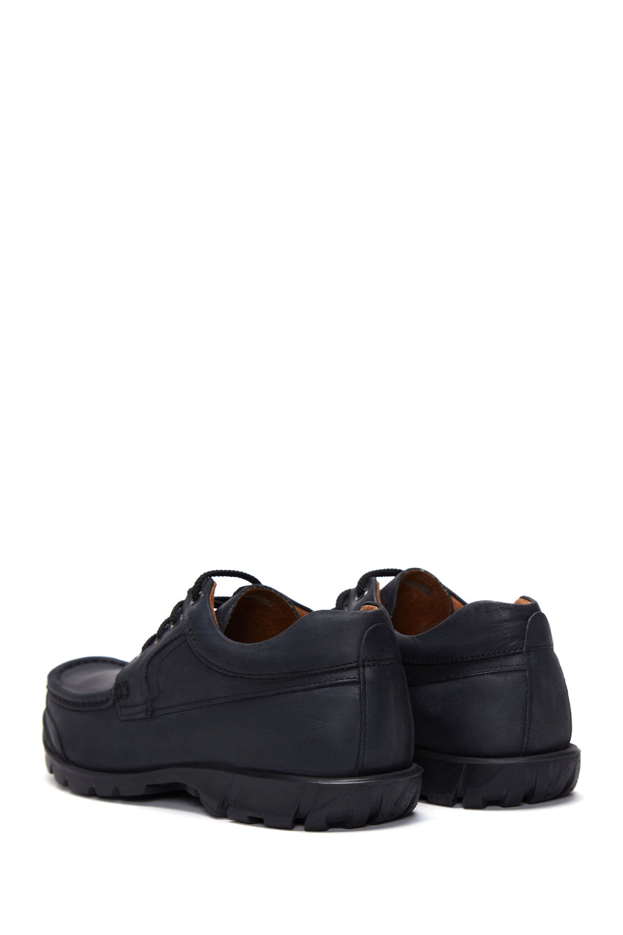 Men's Black Leather Casual Shoes