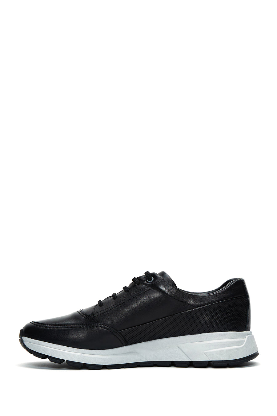 Men's Black Leather Sneaker