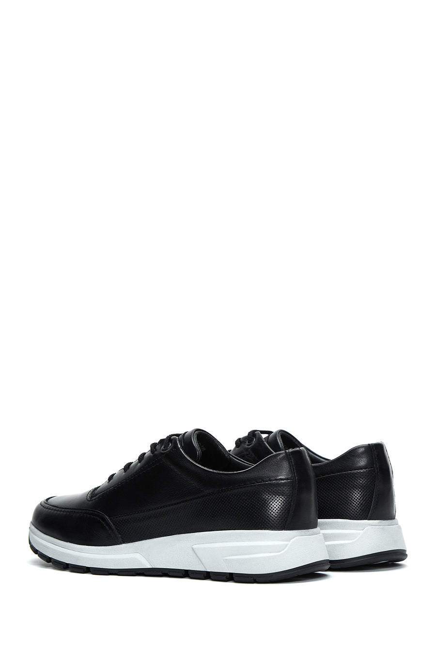 Men's Black Leather Sneaker