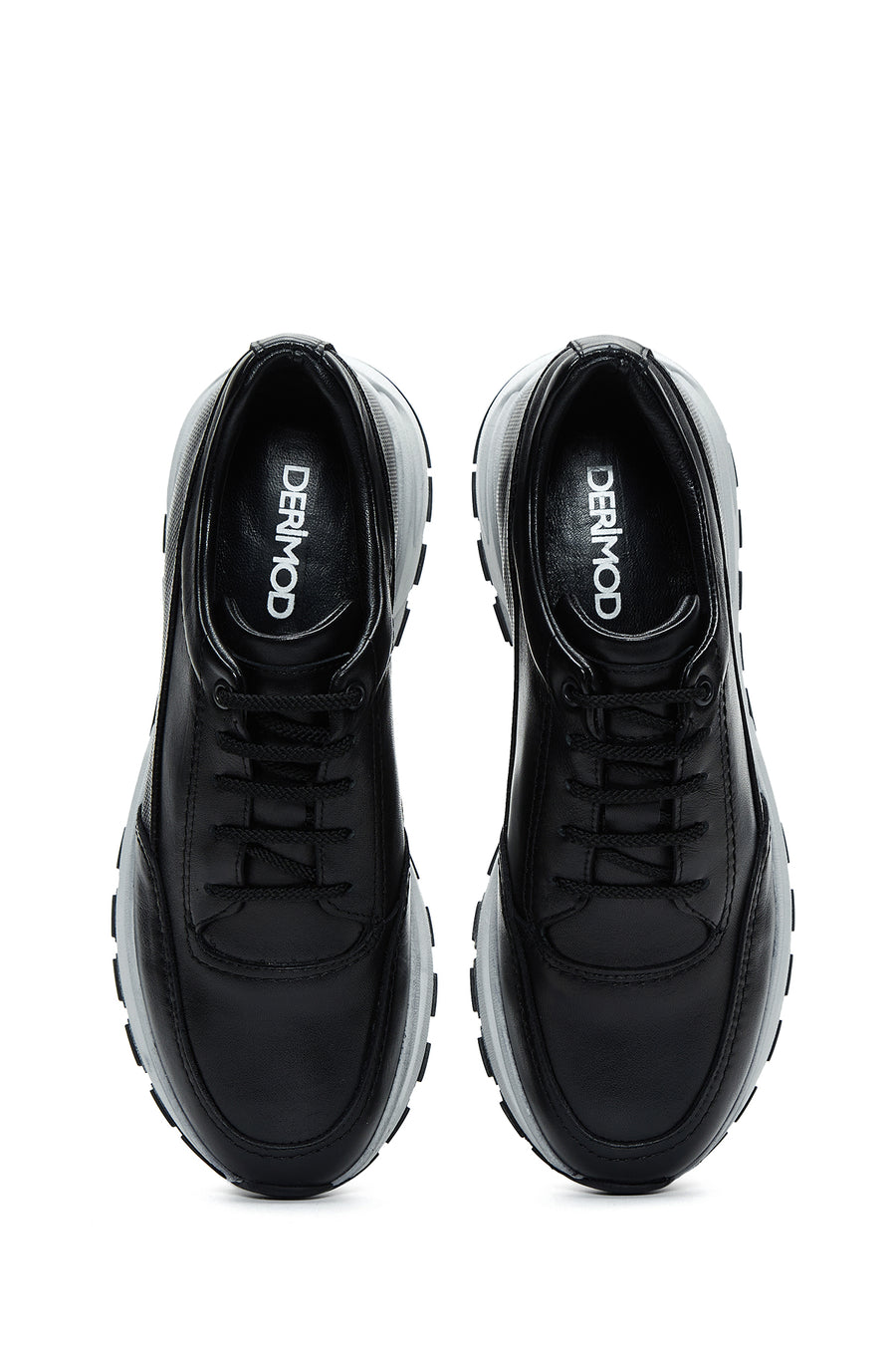 Men's Black Leather Sneaker