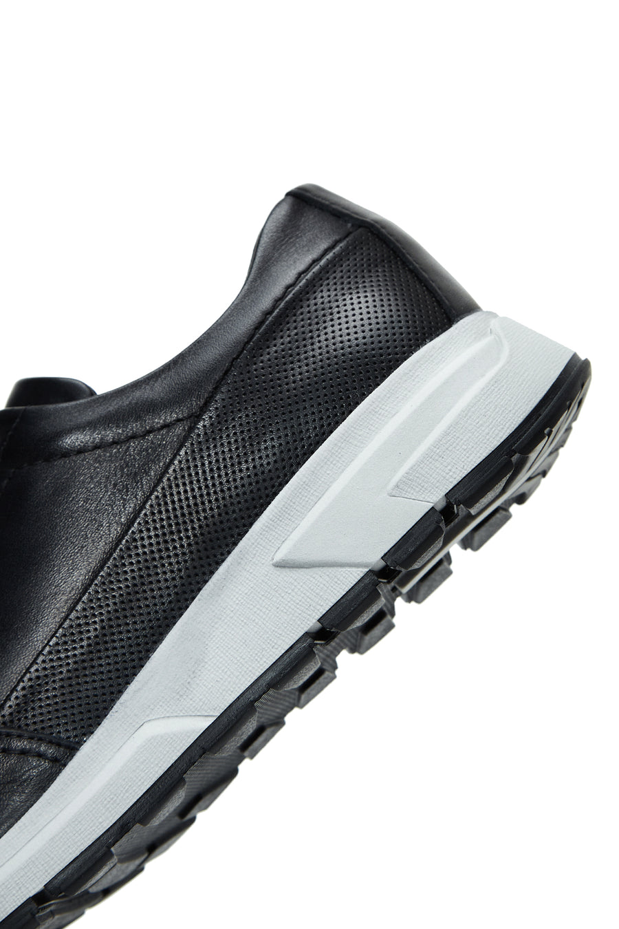 Men's Black Leather Sneaker