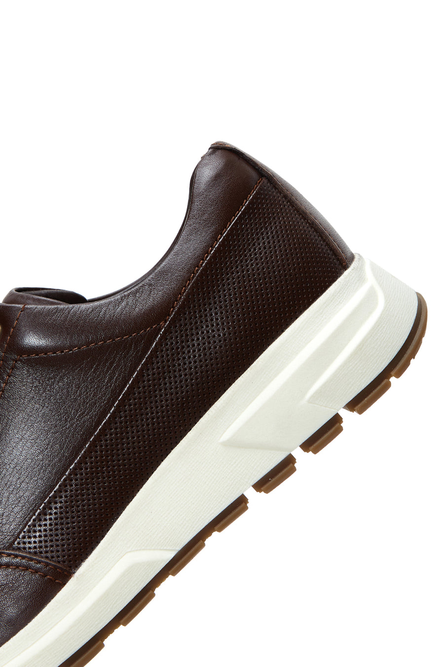 Erkek Kahverengi Deri Sneaker