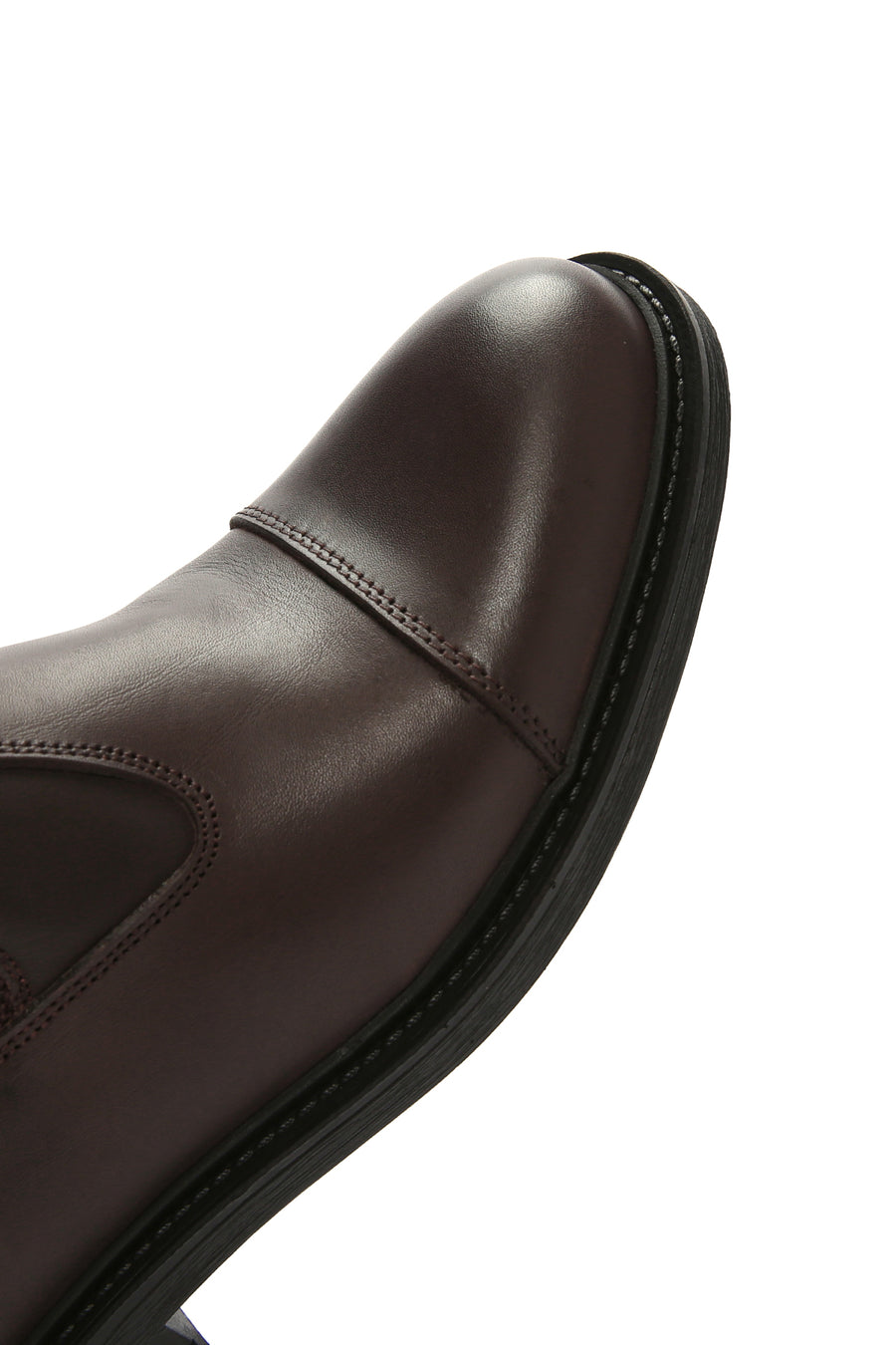 Men's Brown Leather Zippered Classic Boots