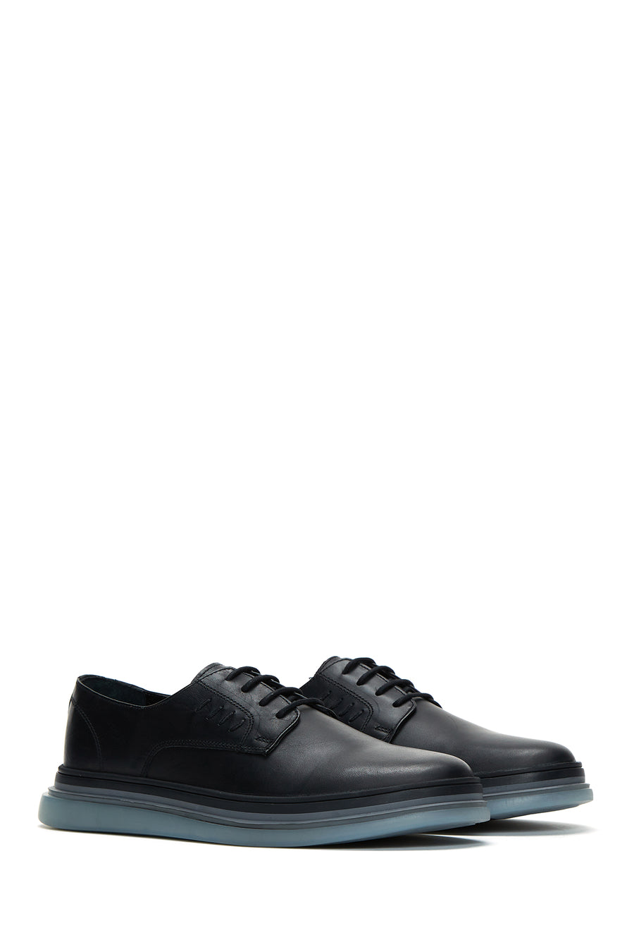 Men's Black Leather Casual Shoes