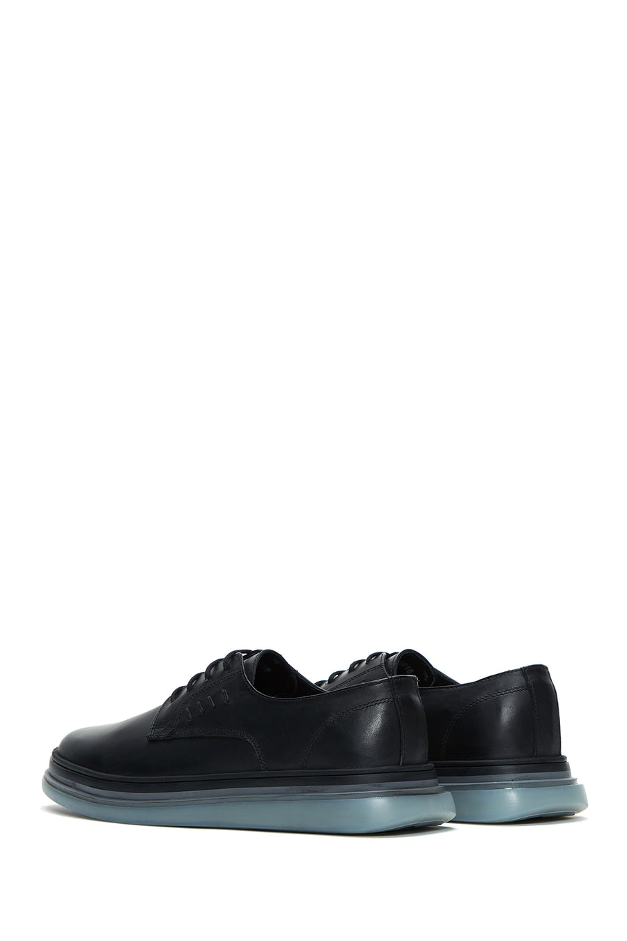 Men's Black Leather Casual Shoes