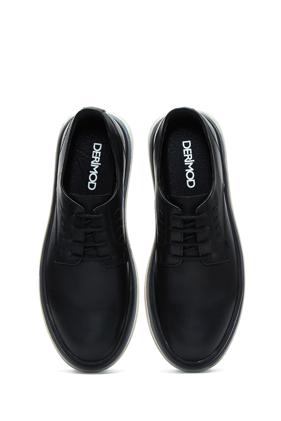 Men's Black Leather Casual Shoes