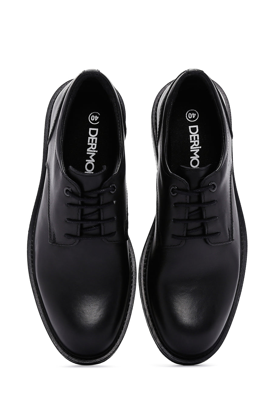 Men's Black Leather Casual Shoes
