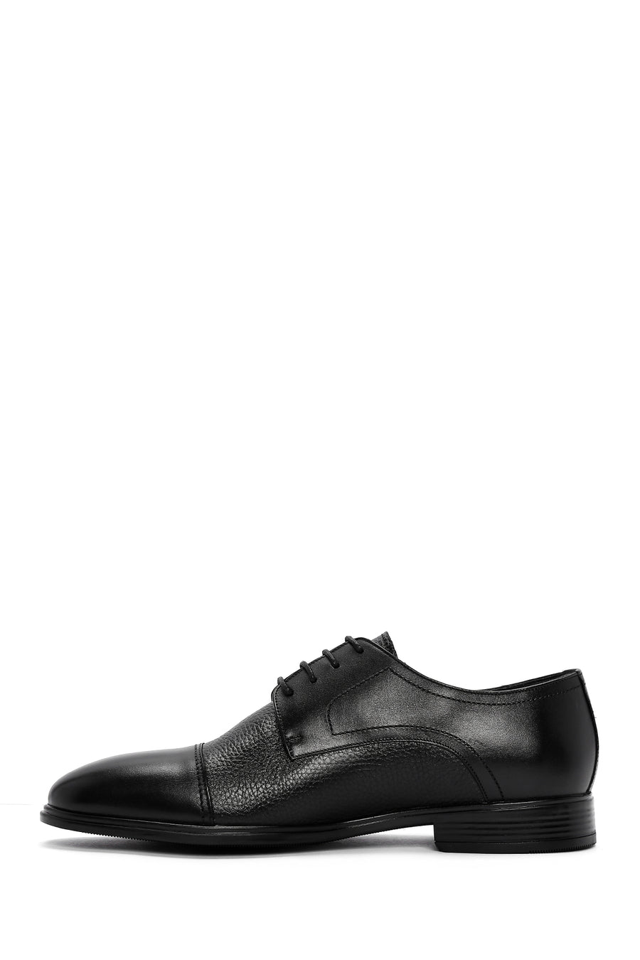 Men's Black Leather Casual Shoes