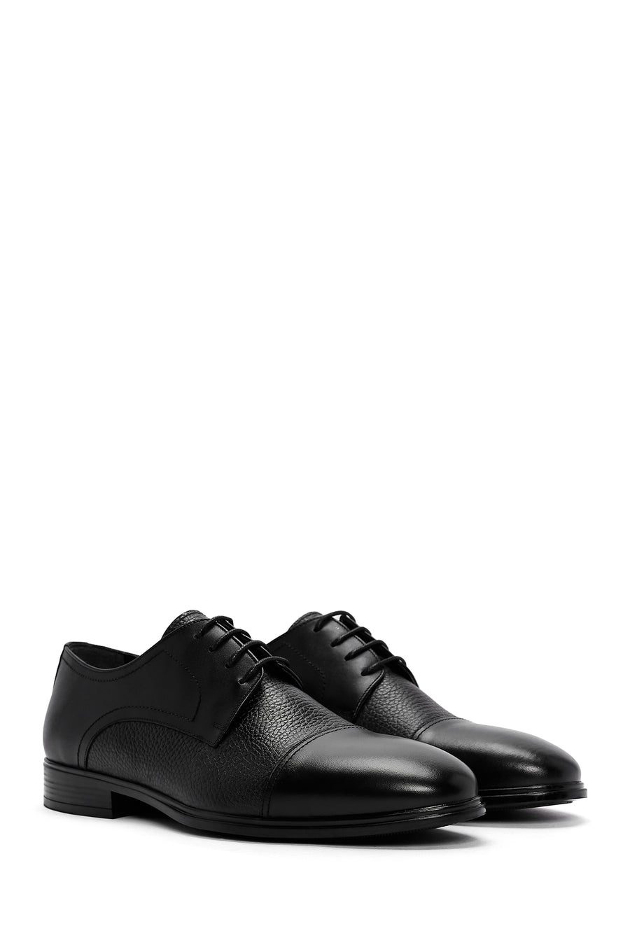 Men's Black Leather Casual Shoes