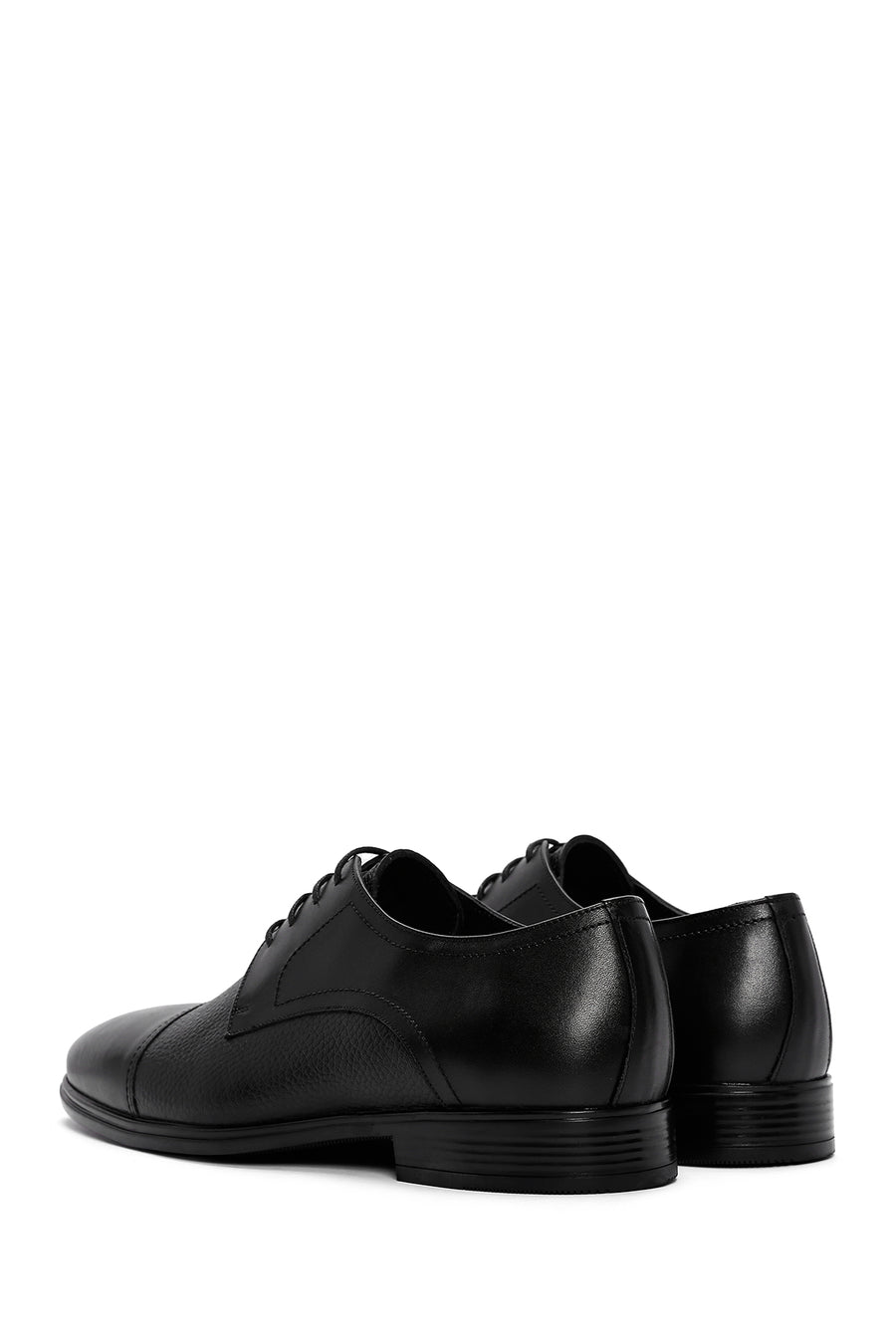 Men's Black Leather Casual Shoes