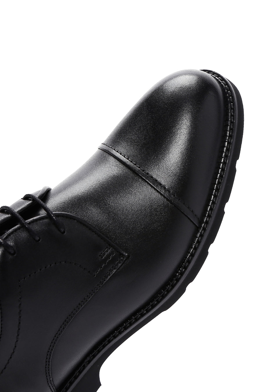 Men's Black Leather Casual Shoes