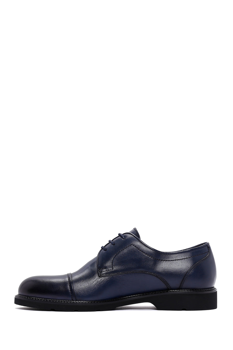 Men's Navy Blue Leather Casual Shoes