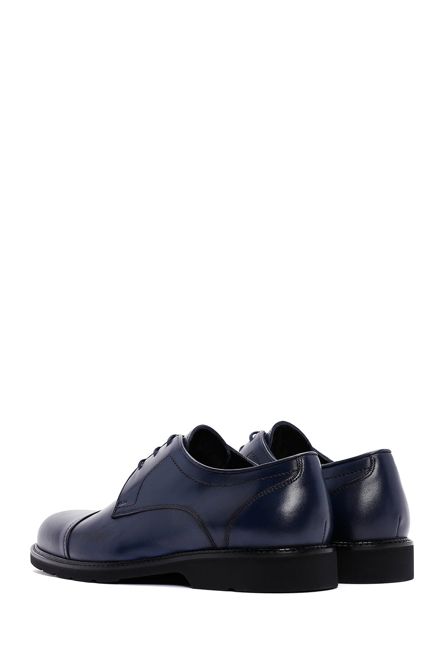 Men's Navy Blue Leather Casual Shoes