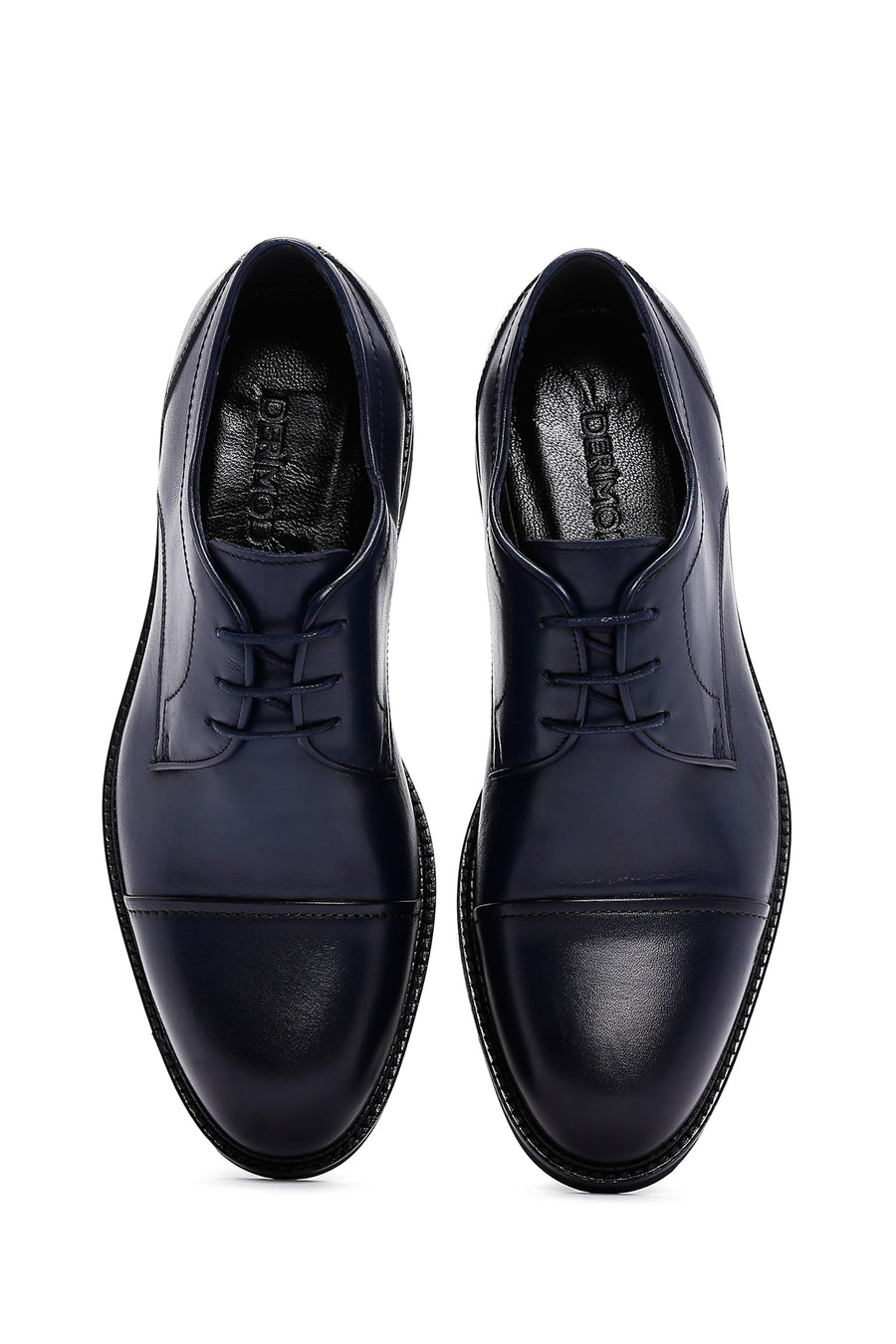 Men's Navy Blue Leather Casual Shoes