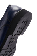 Men's Navy Blue Leather Casual Shoes | Derimod