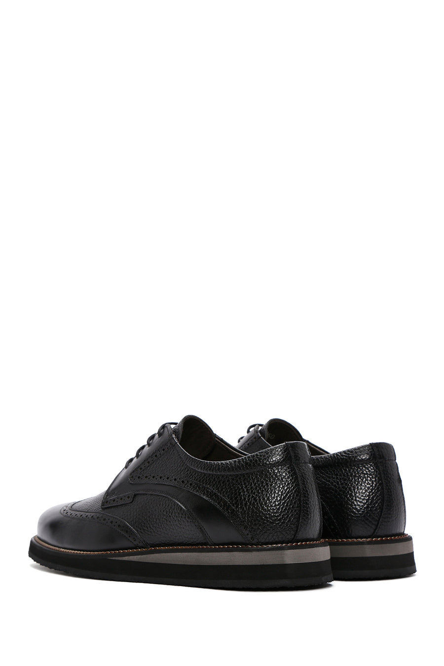 Men's Black Leather Casual Shoes