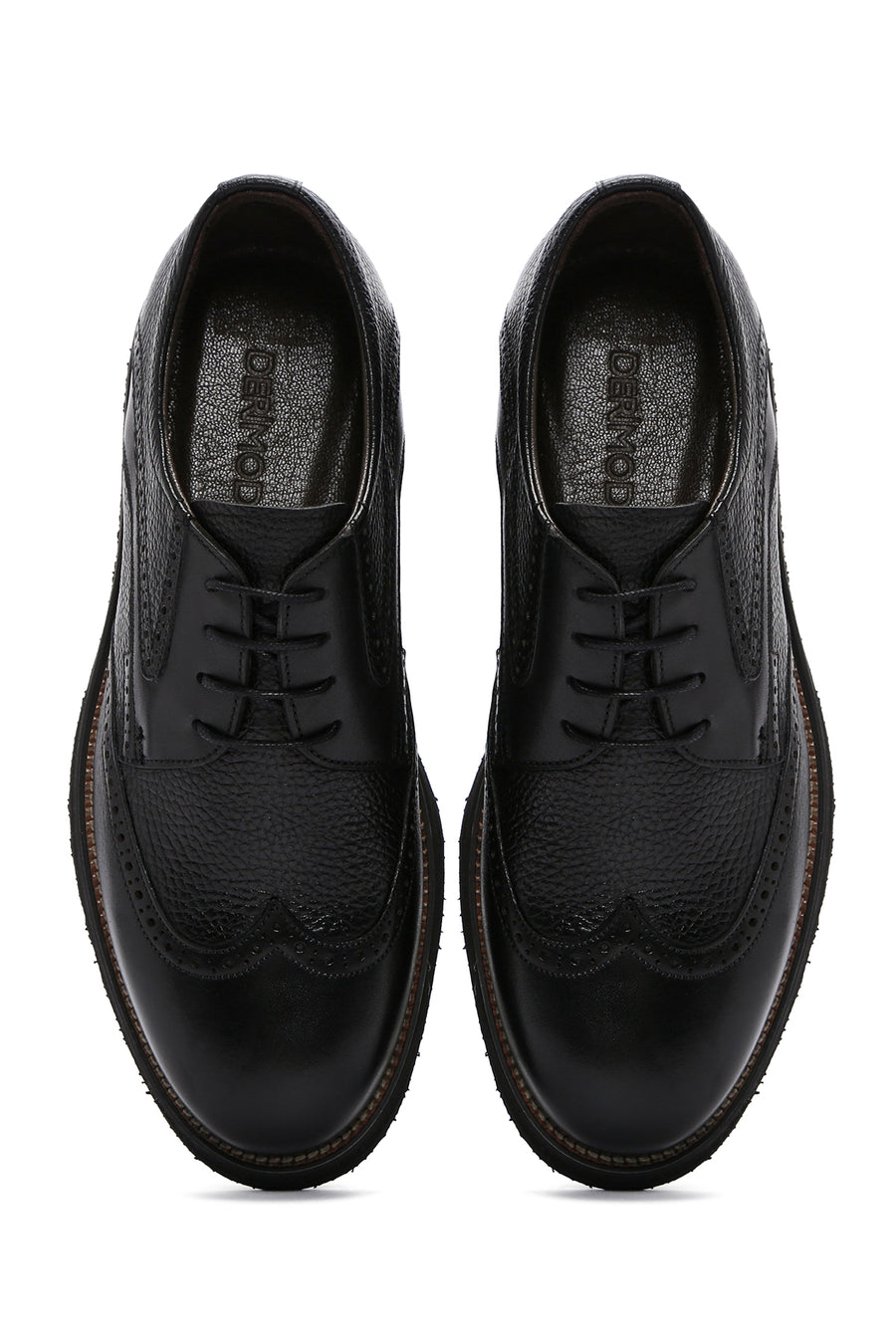 Men's Black Leather Casual Shoes