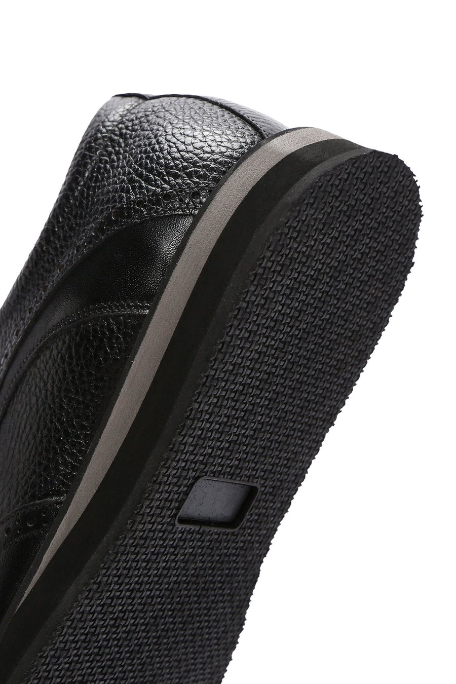 Men's Black Leather Casual Shoes
