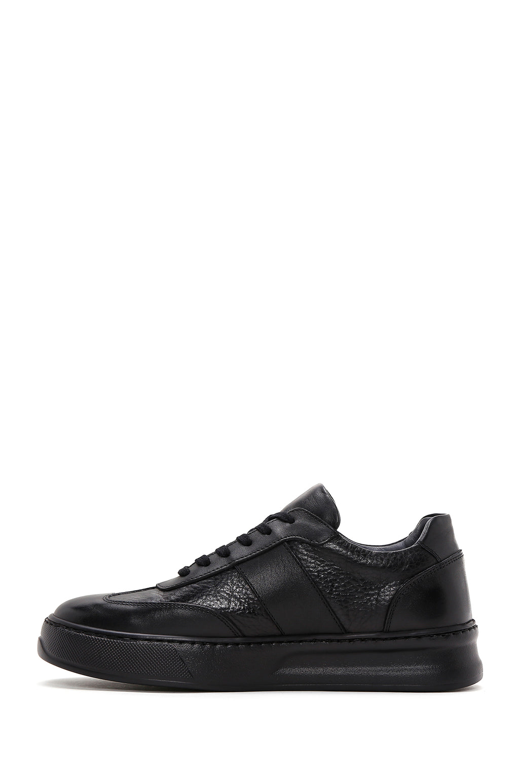 Erkek Siyah Deri Sneaker