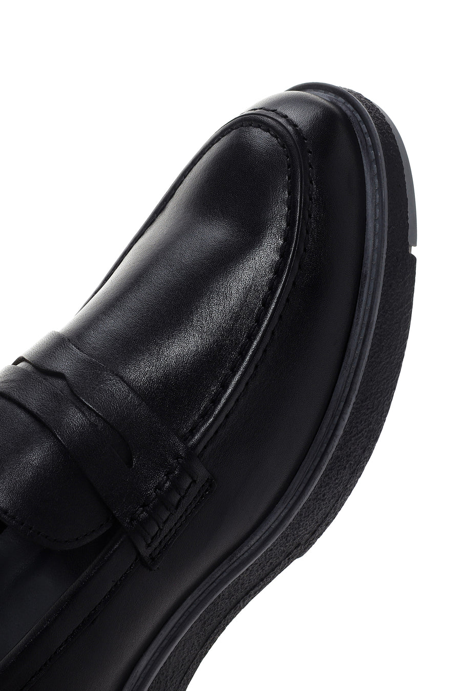 Erkek Siyah Casual Deri Loafer
