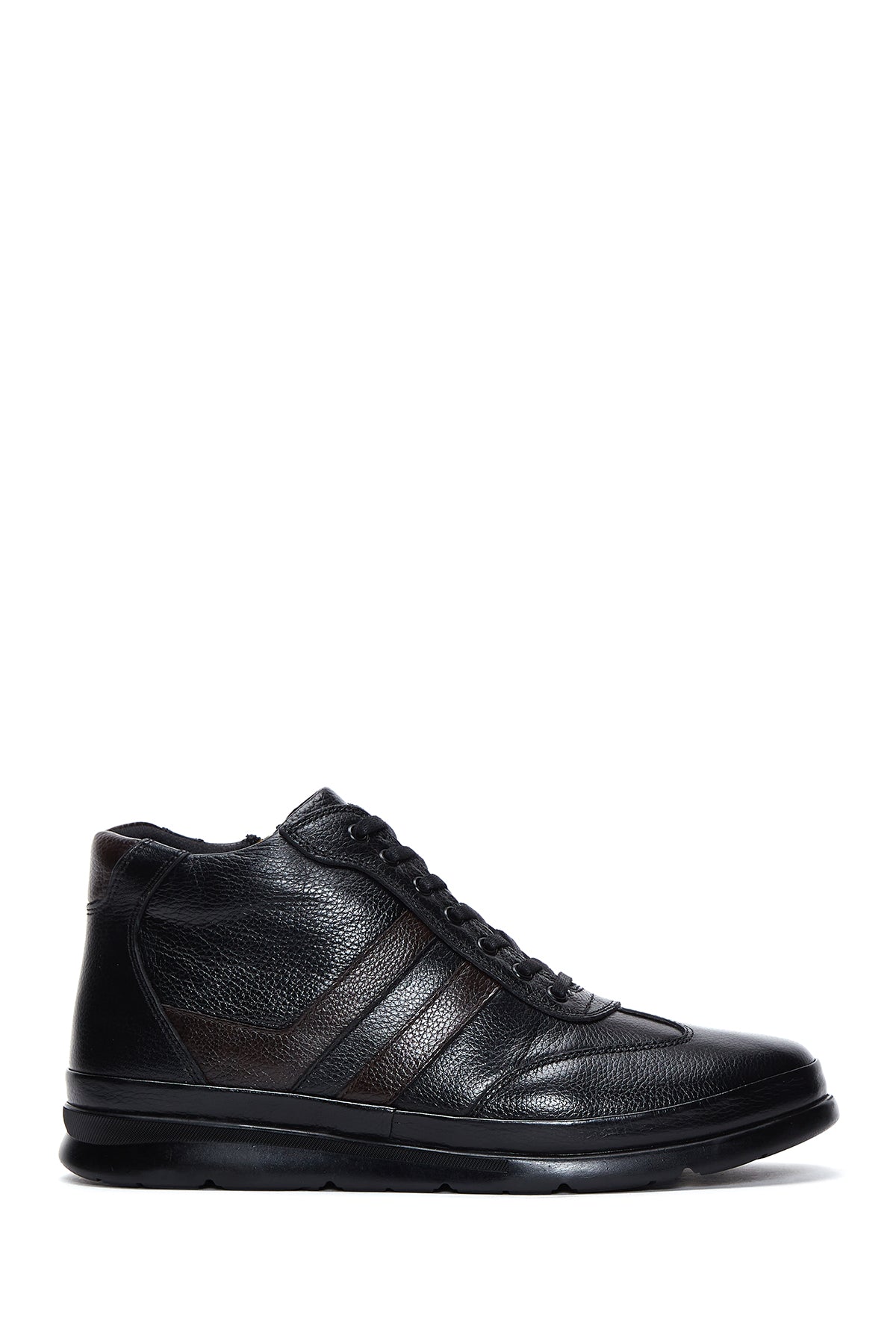 Men's Black Leather Boots 23WFD6901FT | Derimod