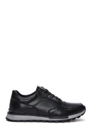 Men's Black Leather Sneaker | Derimod
