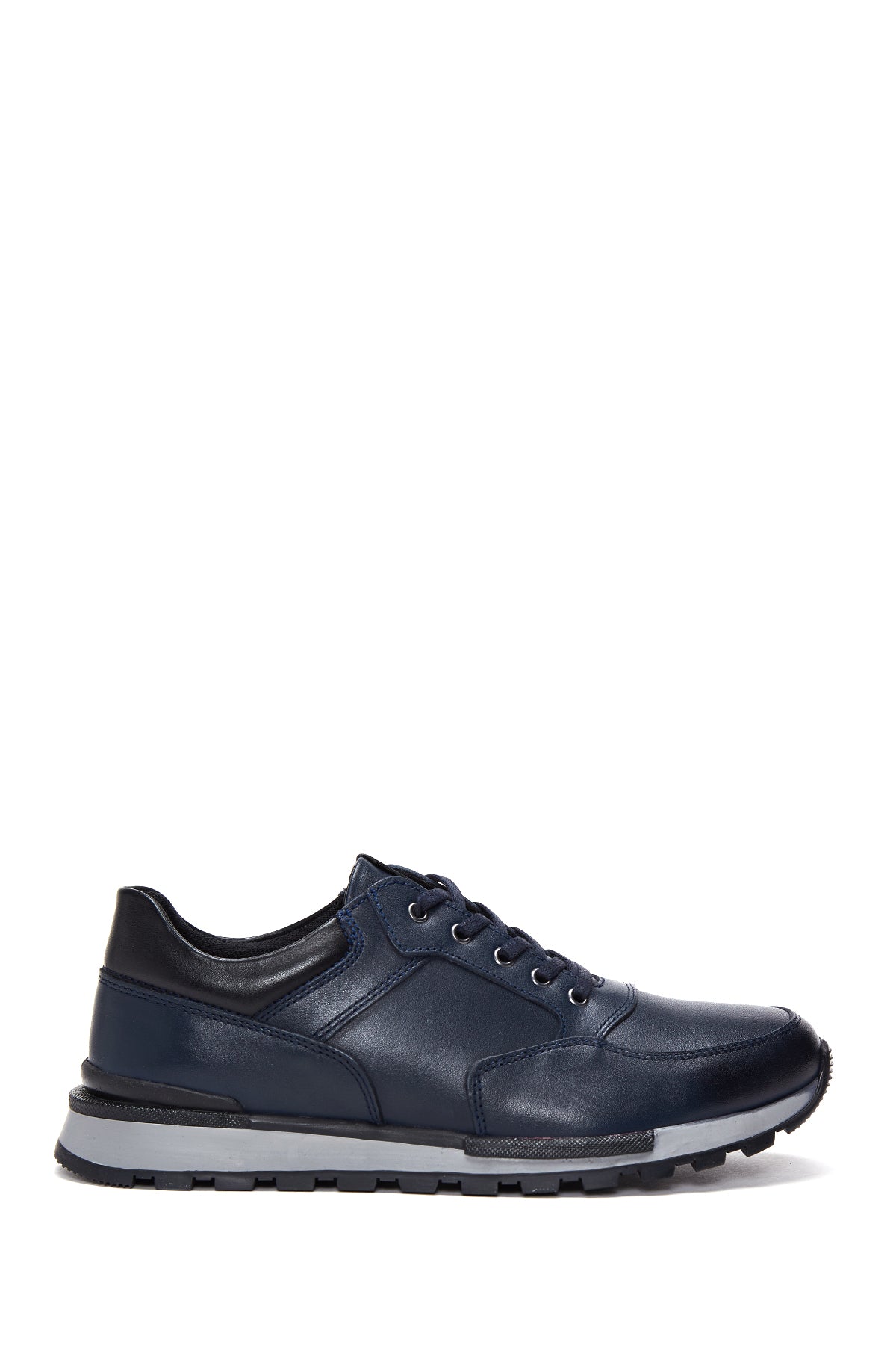 Erkek Lacivert Deri Sneaker 23WFD690318 | Derimod