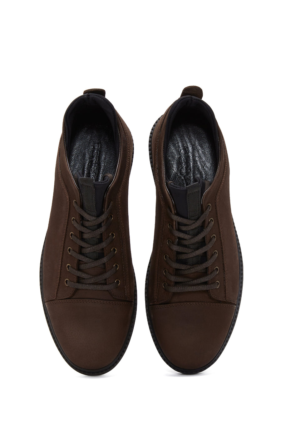 Men's Brown Nubuck Leather Casual Shoes