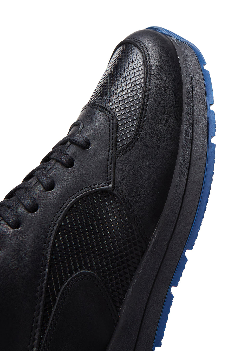 Erkek Siyah Deri Sneaker