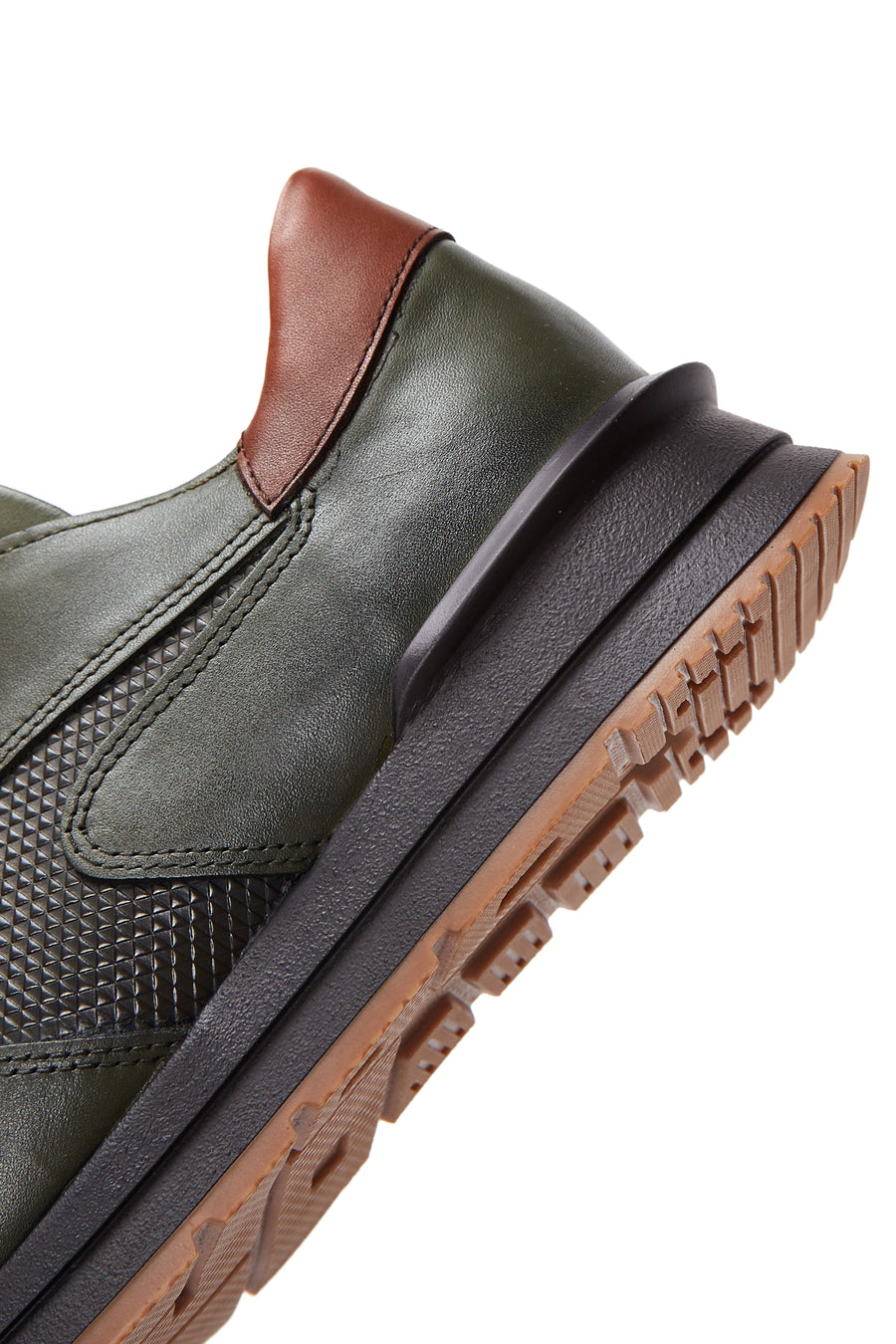 Erkek Yeşil Deri Sneaker