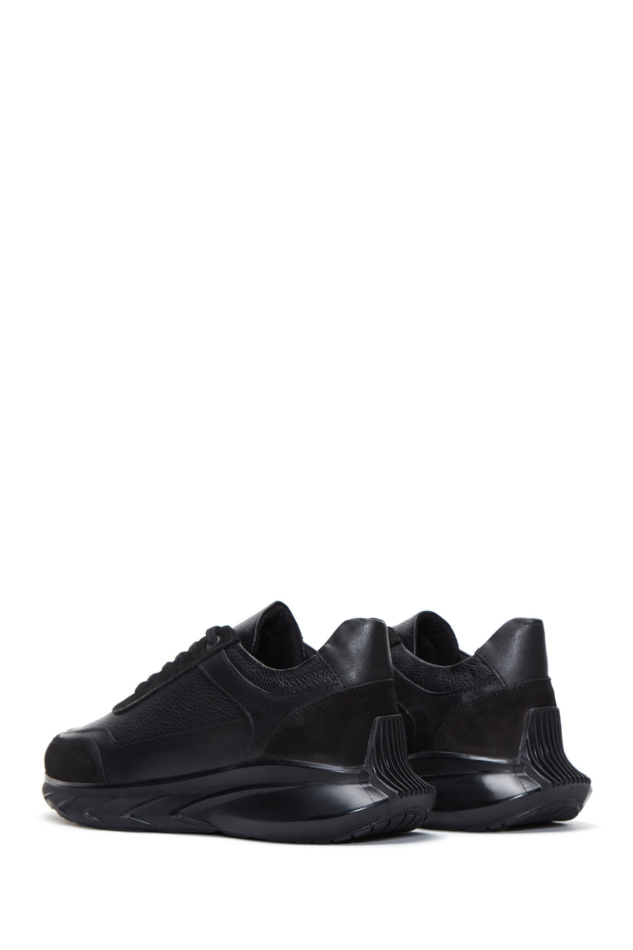 Men's Black Leather Sneaker
