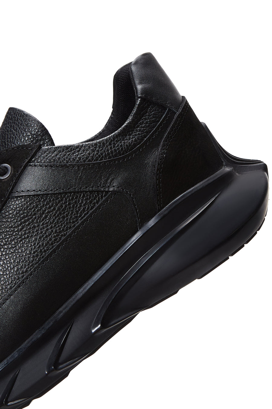 Men's Black Leather Sneaker