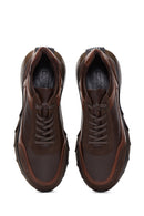 Men's Brown Leather Sneaker | Derimod