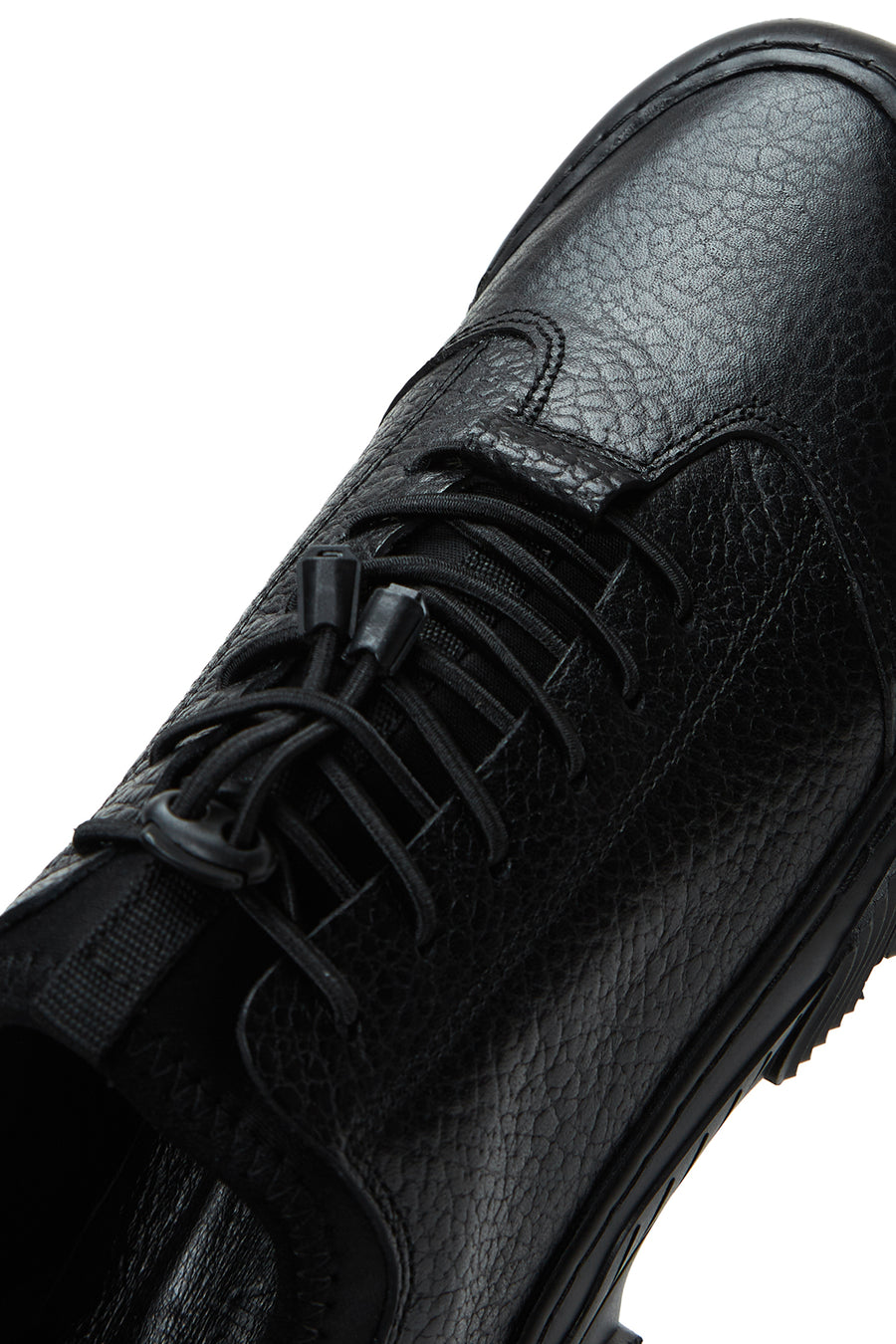 Erkek Siyah Deri Casual Sneaker