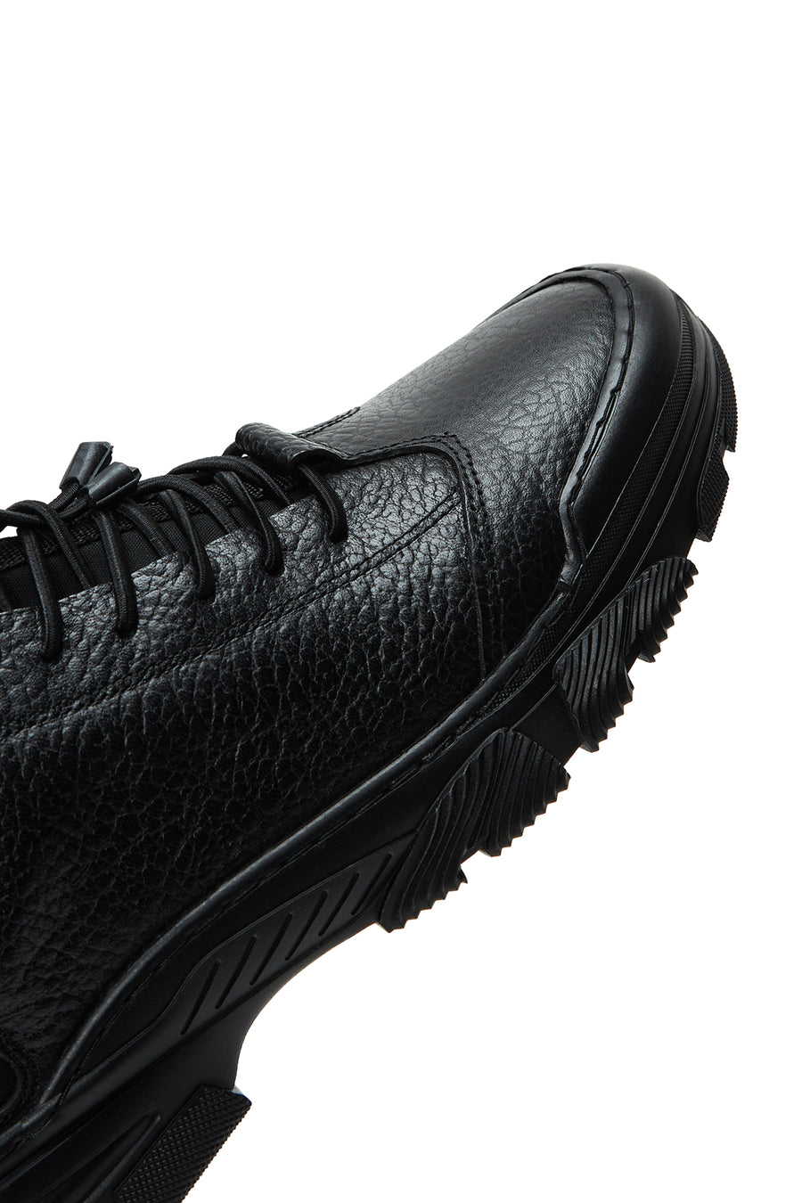 Erkek Siyah Deri Casual Sneaker