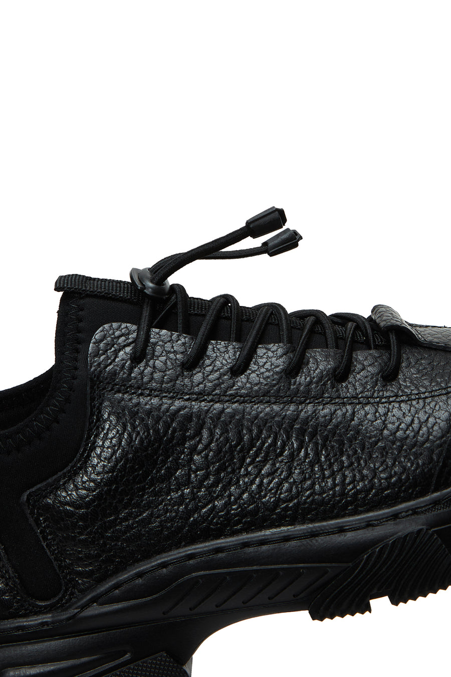 Erkek Siyah Deri Casual Sneaker