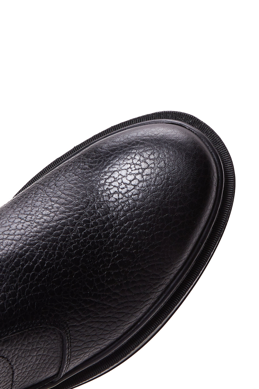 Men's Black Leather Casual Chelsea Boots