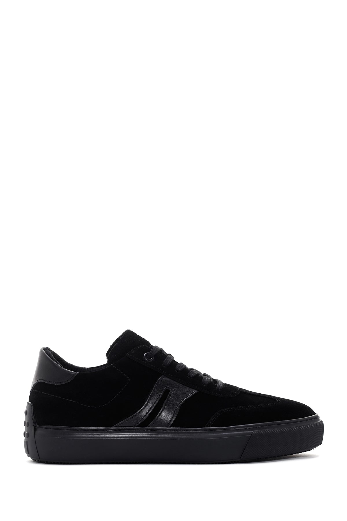 Men's Black Suede Leather Sneaker 23WFD694010 | Derimod
