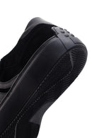 Men's Black Suede Leather Sneaker | Derimod