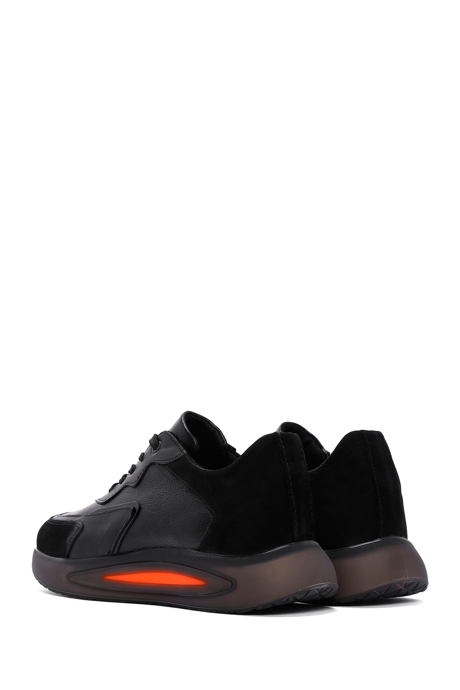 Men's Black Leather Sneaker